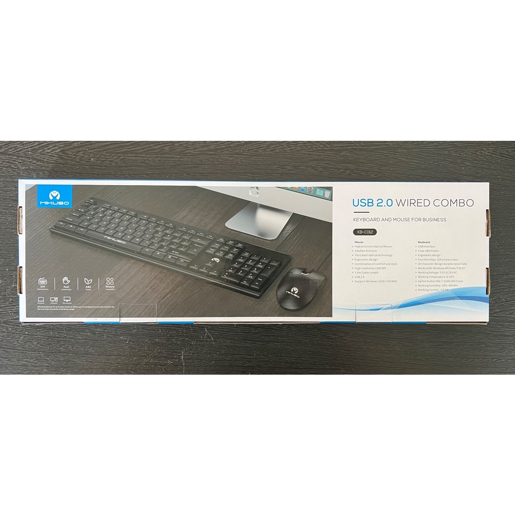 Keyboard + Mouse Set Mikuso KB-C012 (Bundle Combo)