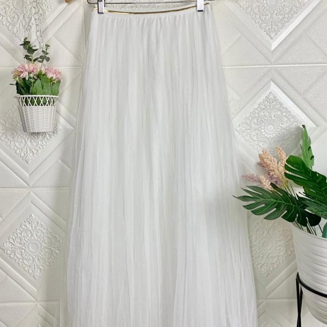 Rok Tutu Polos Warna, Hitam, Putih Import Termurah