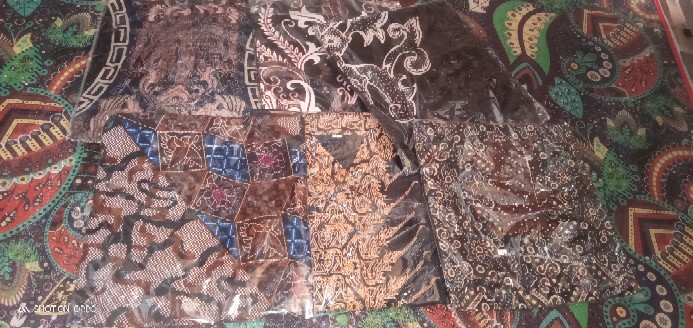 Tey-17 Batik Wanita Asj Sa Hrb026 Kenongo Kemeja Tosca Pendek