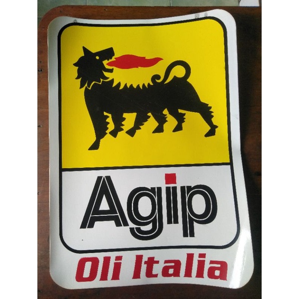 STICKER OIL AGIP ITALY JADUL VINTAGE