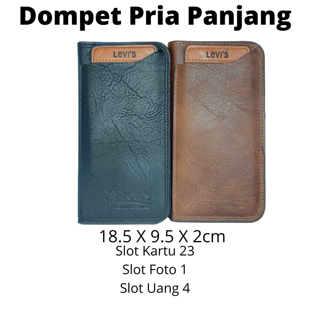 Dompet Pria Import Lipat Dua Model Keren Terbaru Kulit Sintetis Terbaik Harga Murah Tipe Kantong Depan