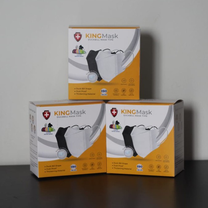 Masker king mask duckbill Isi 25 Pcs Per Box 3PLY / Masker duckbill