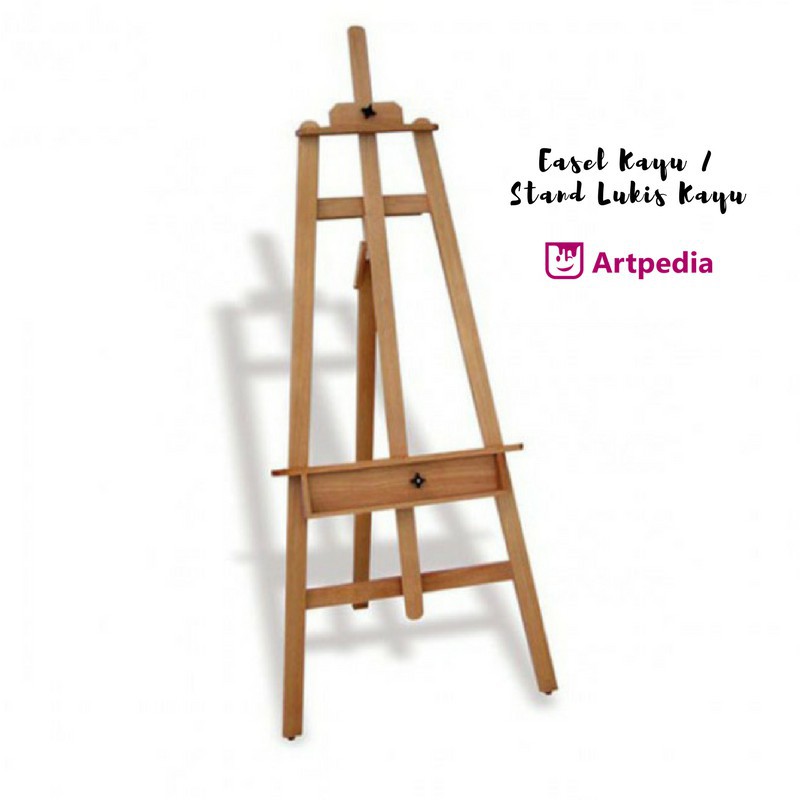 Easel Kayu / Stand Lukis Kayu / Stand Kanvas Lukis
