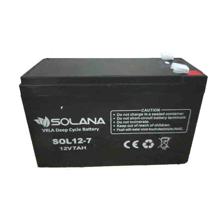 AKI KERING UPS SOLANA / LUMINOUS 12V 7AH
