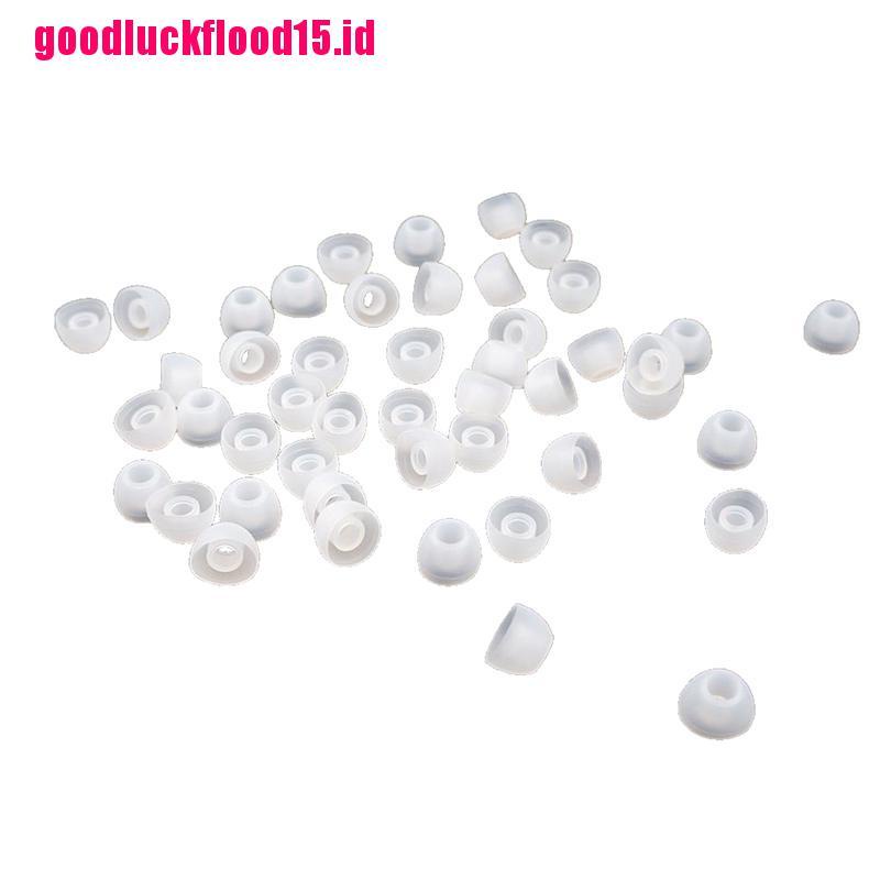 {LUCKID}50X Soft 11MM Replacement Silicon Ear Pad Earbud In-Ear Earphone Cover Clear