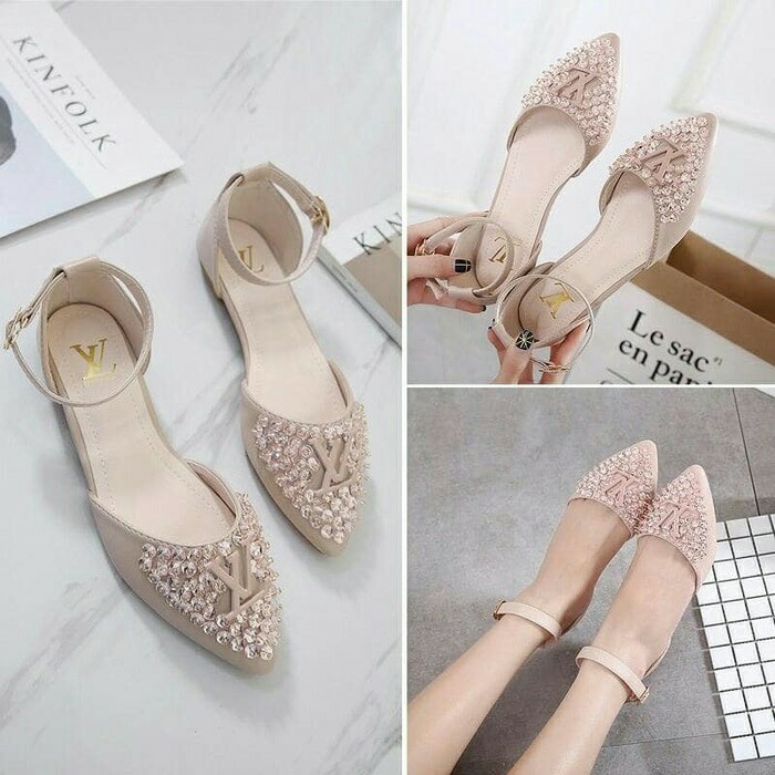 FLAT SHOES LV CREAM