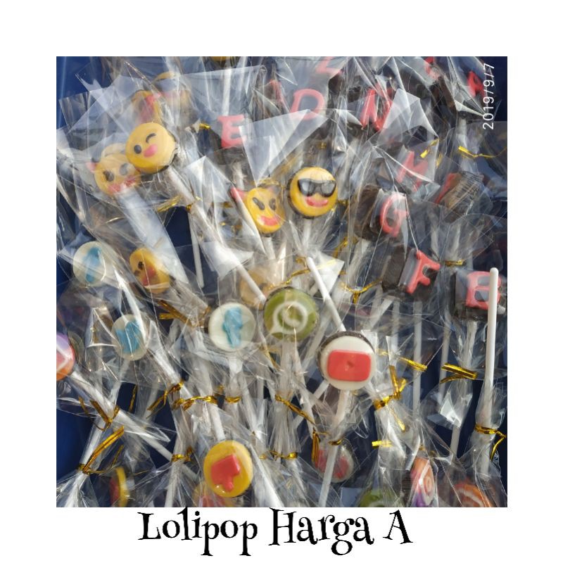 

Premium Lolipop coklat karakter - cokelat stik loli loly- HALAL MUI DINKES P-IRT bagabaga choco