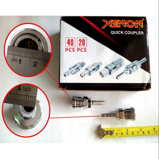 Sambungan Selang Kompresor Coupler/Quick Coupler Socket SH 20 Sambungan Selang Kompresor Recoil Kopler