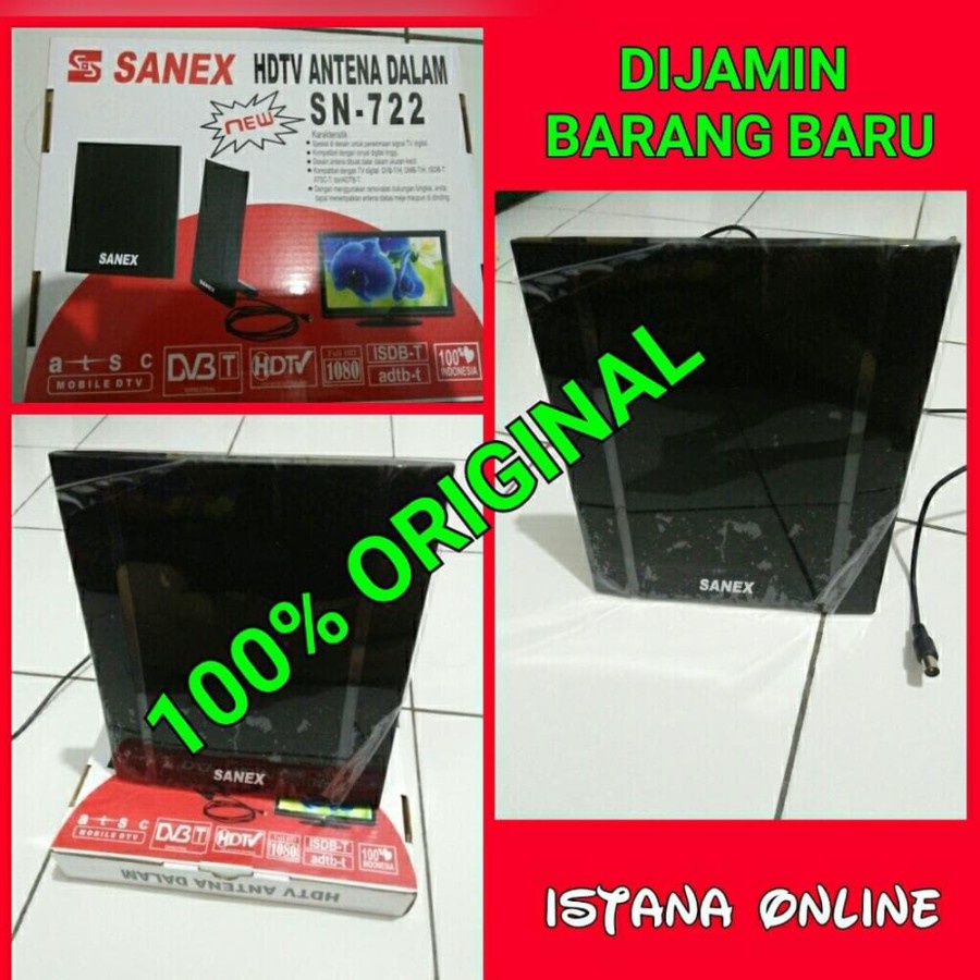 ANTENA DALAM DIGITAL/ANTENA INDOOR HDTV SANEX SN 722 &quot;ORIGINAL