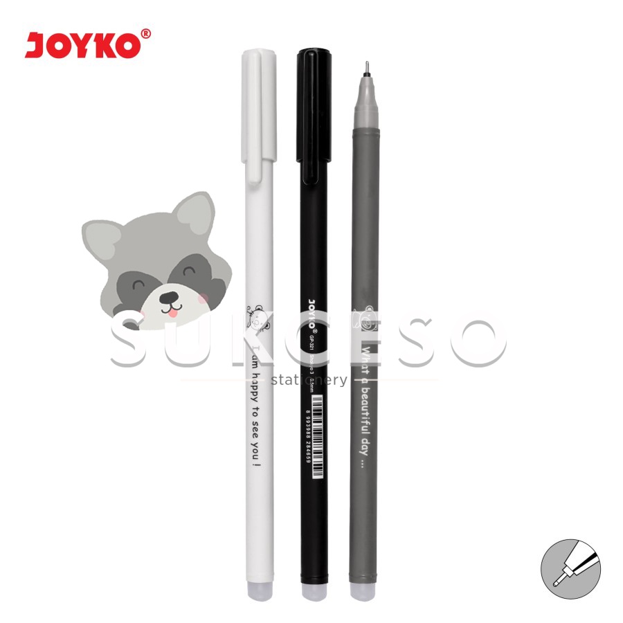 

Erasable Gel Pen Joyko GP-321 Shokyo 3 Pulpen Bisa Dihapus