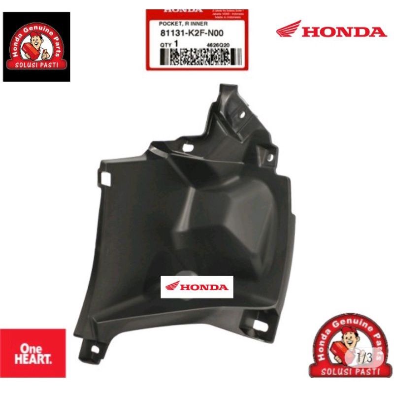 81131-K2F-N00(Kanan) , 81132-K2F-N00(Kiri) pocket inner kanan dan kiri laci dashboard scoopy 2021-2023 asli honda