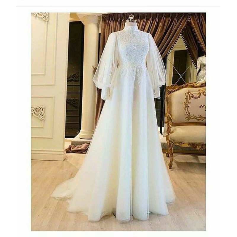 wedding drees muslim/gaun pernikahan muslim