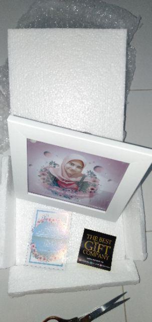 Super Pop Frame (bingkai/frame 32x42cm  (desaign Gambar Digital + Softfile) Kado Wedding,bday,dll)