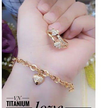 Xuping set gelang cincin QA57