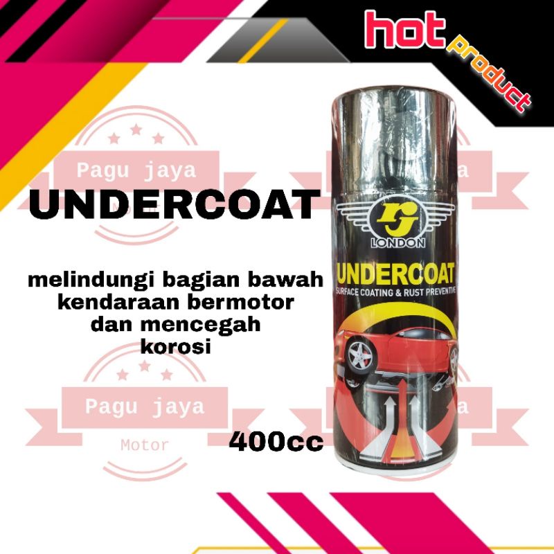 pilox pilok UNDERCOAT cat kolong bawah mobil 400cc pelapis anti karat (warna hitam)