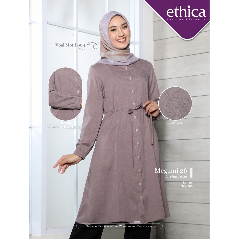 TUNIK TERBARU 2021 ETHICA MEGUMI 26 ORCHID HAZE