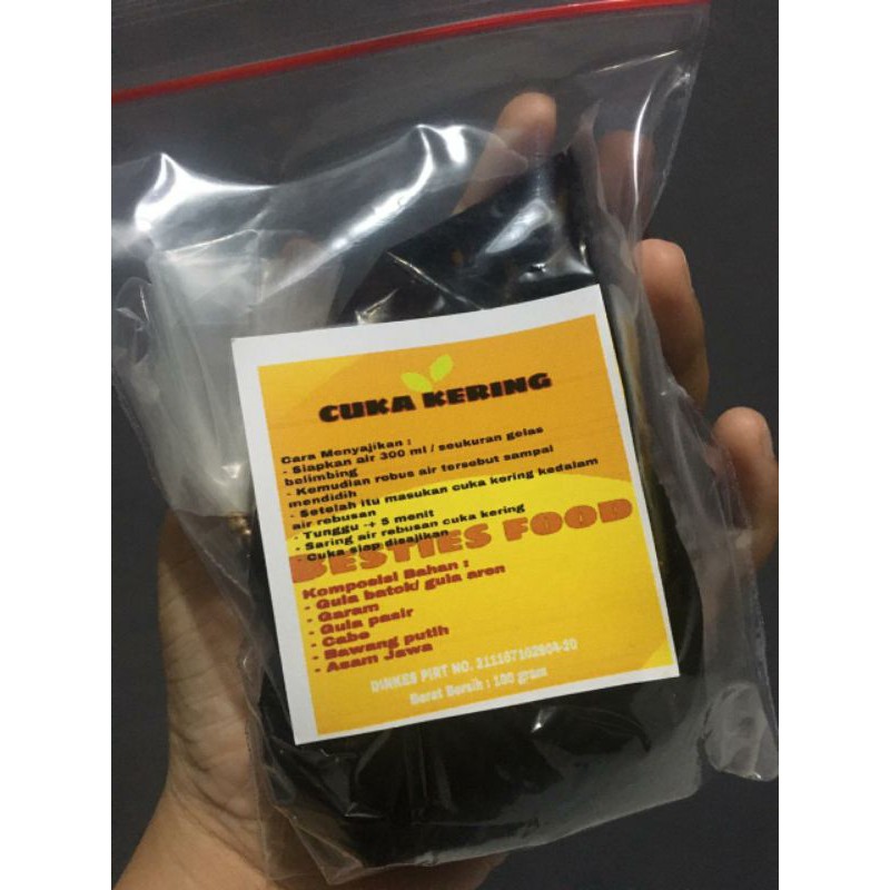 

extra cuko pakai cuko kering agar lebih aman tidak tumpah saat ekspedisi