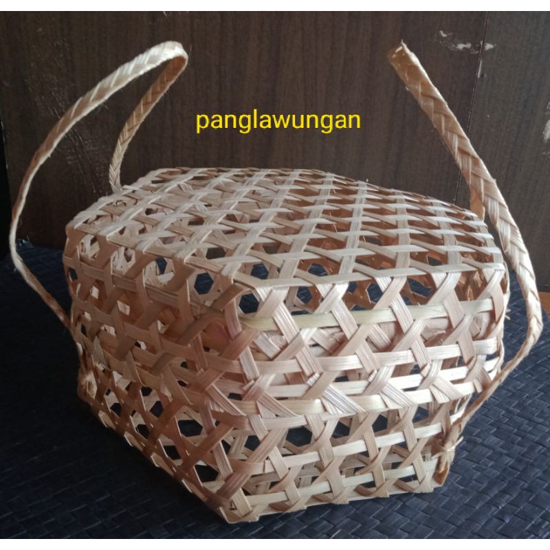 GROSIR KERAJINAN TERMURAH anyaman bambu tas segi 6