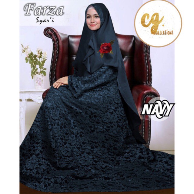 ASLI ORIGINAL  Gamis Lux FARZA HELENA JUMBO SYARI BRUKAT muslimah dress pesta gaun