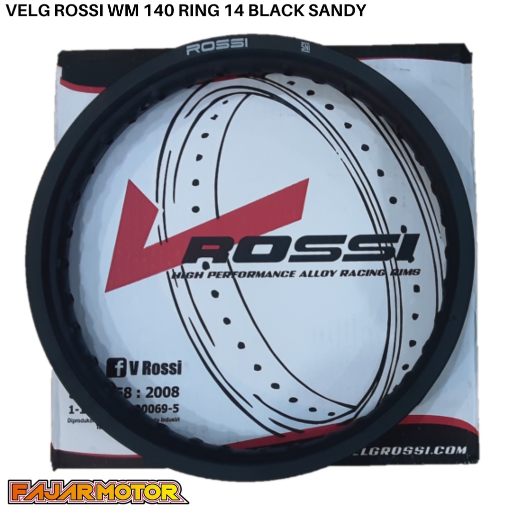 VELG ROSSI WM 140 RING 14 BLACK SANDY