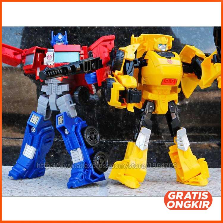 Mainan Mobil Mainan Action Figure Transformer Merah