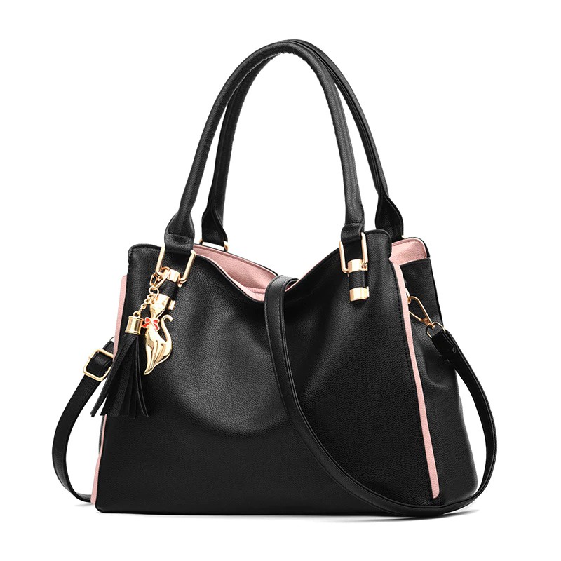 CUCI GUDANG !!! Mairu Tas Selempang Wanita Kulit Tote Hand Bag Import Fashion Free Jam Tangan Finivo F901