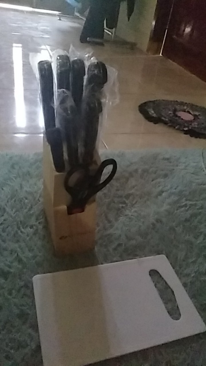 Vicenza Pisau Set - 10 Buah - Stainless Steel - Hitam