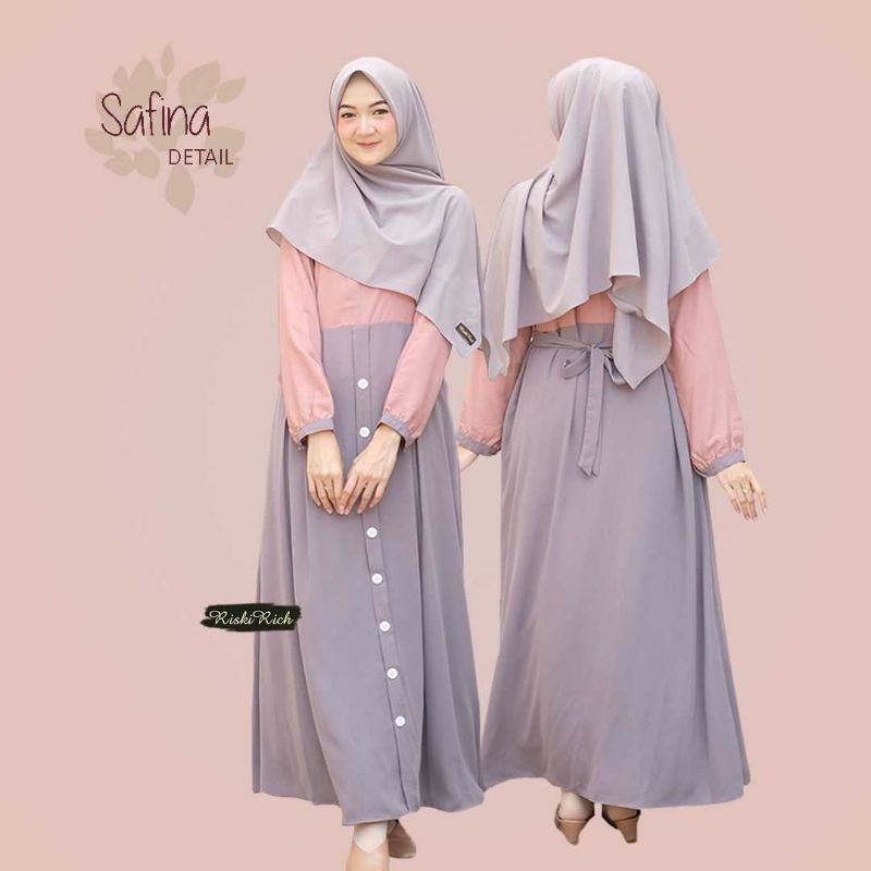  GAMIS  REMAJA  KEKINIAN  GAMIS  SAFINA BY RISKIRICH Shopee 