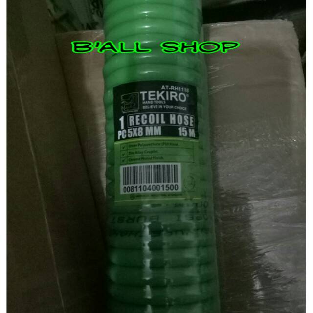 Selang Spiral Recoil kompressor 15 meter Tekiro