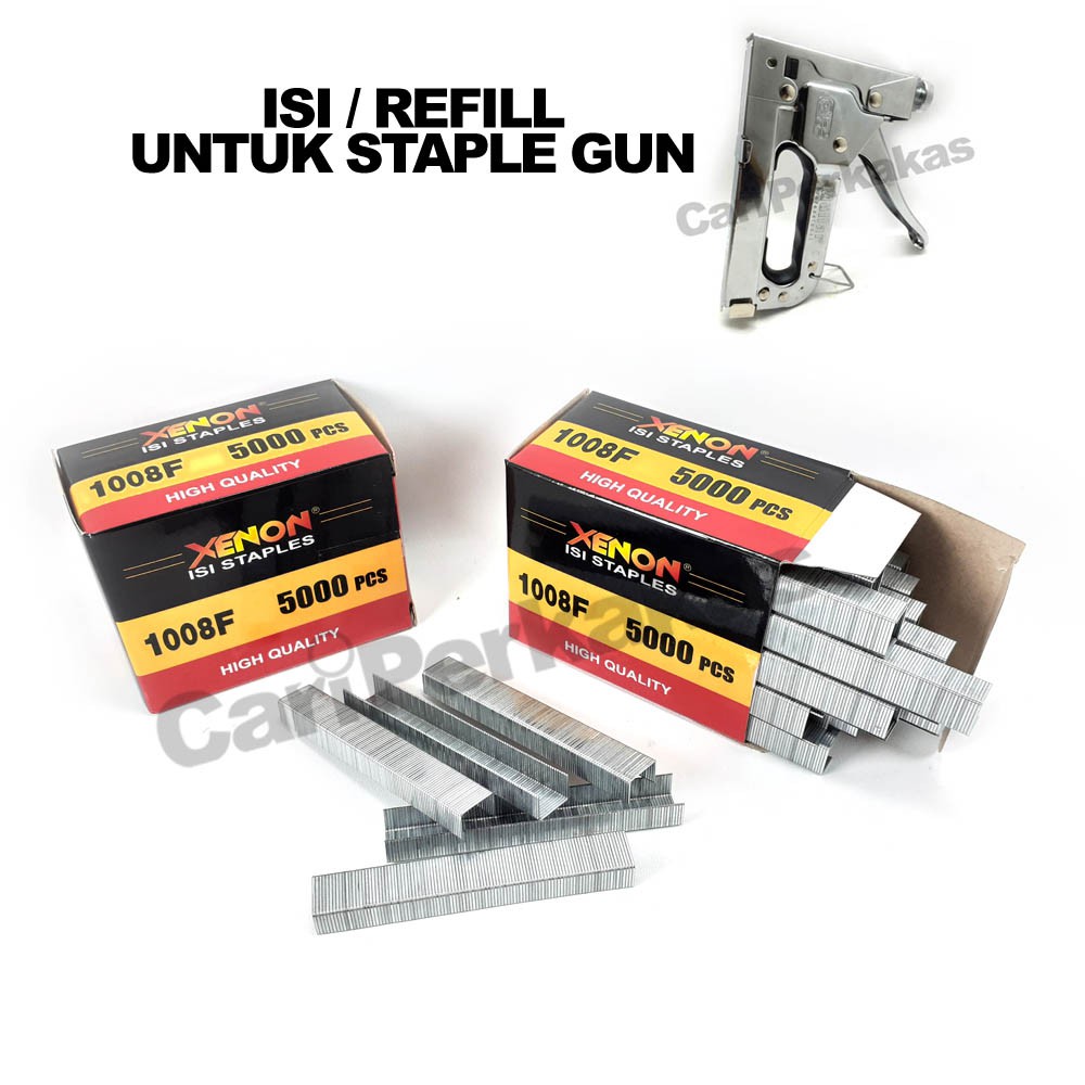

Isi Staples 8 Mm XENON 1008 F - Isi Stapler 1008F - Staples Tembak - Refill Reffil Staples U