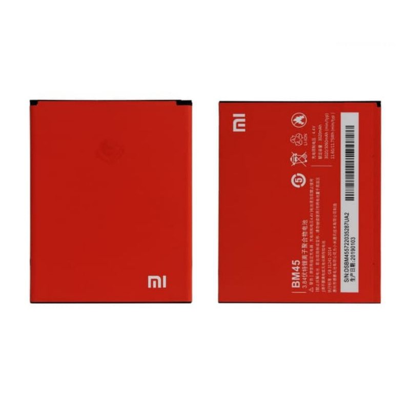 baterai batre xiaomi redmi note 2 bm45 original