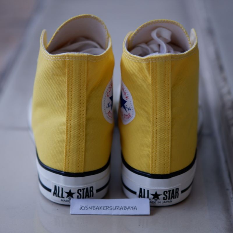 Converse Chuck Taylor All Star Hi Yellow MADE IN JAPAN