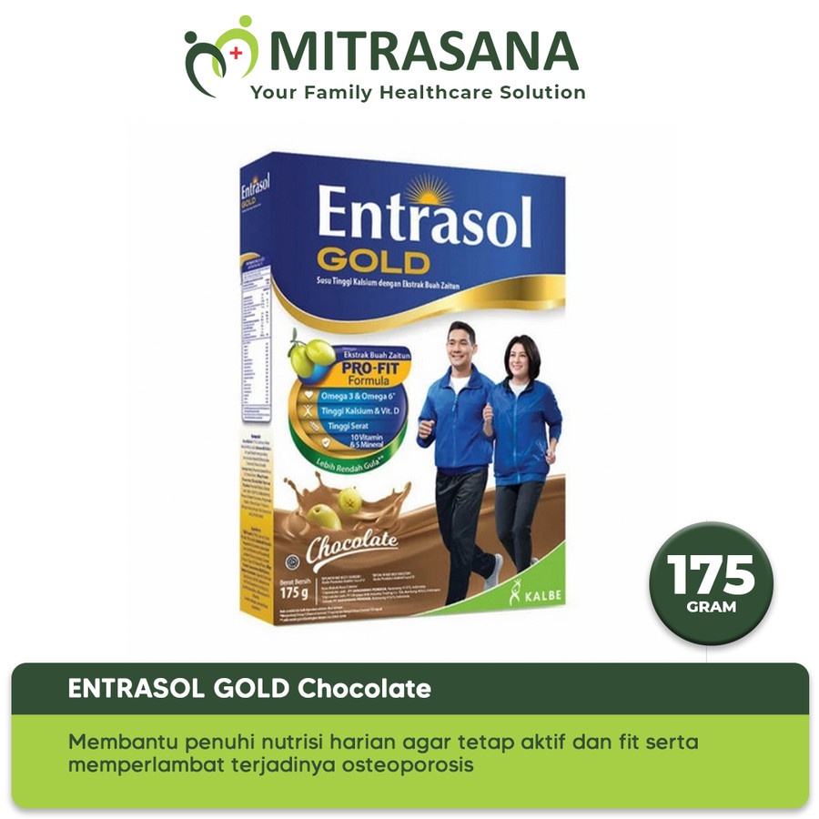 

Entrasol Gold Coklat - 185 Gr - Membantu Memenuhi Nutrisi Dan Mencegah Osteoporosis