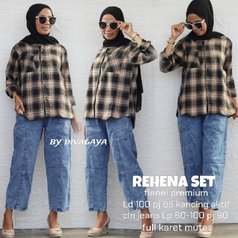 REHENA SET FLANEL