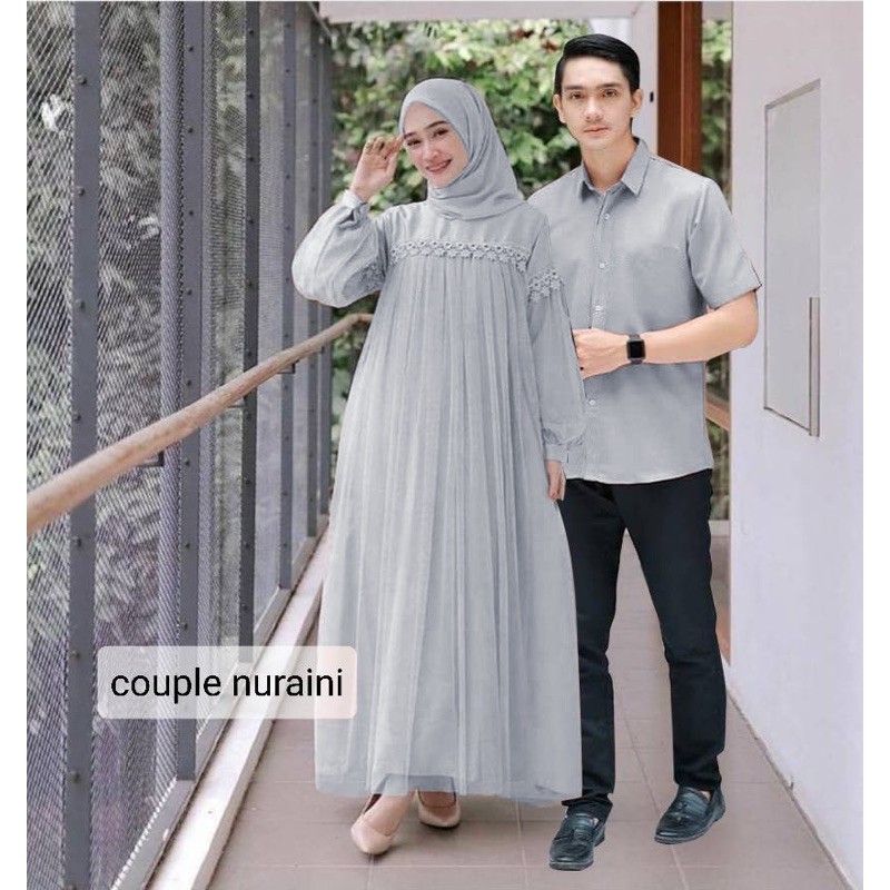 JC/ZR- Couple nuraini / Baju Pasangan muslim / Couple Kondangan Murah