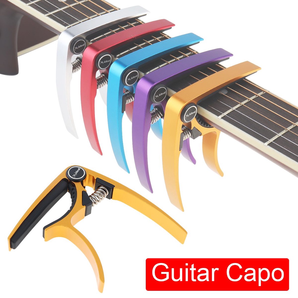 Capo Bahan Aluminum Alloy 6 Warna Untuk Gitar / Banjo / Ukulele