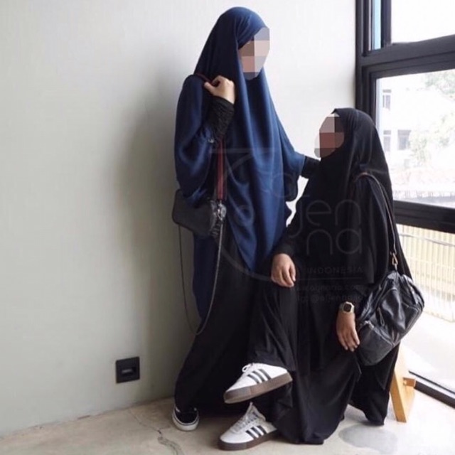 Preloved French Khimar Basic Jetblack by aljenna