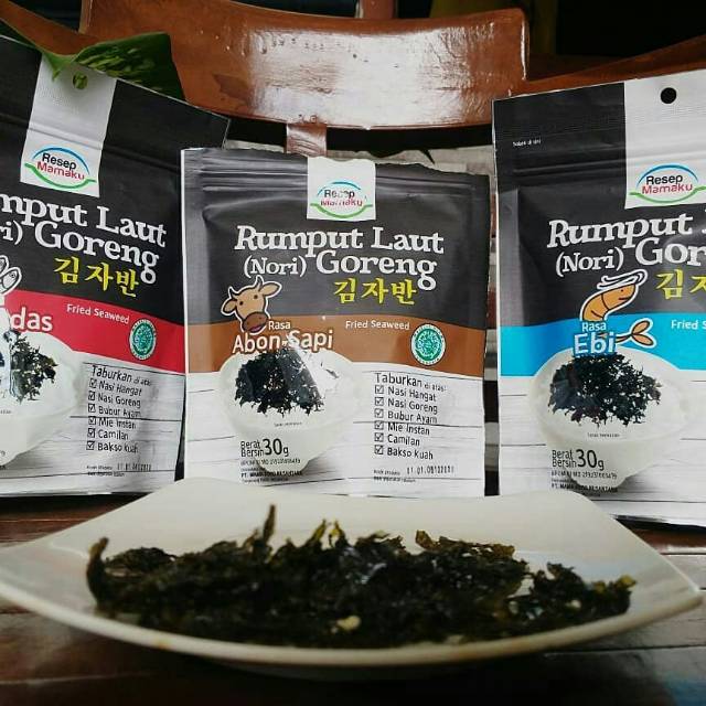 

Rumput Laut (NORI) Goreng Resep Mamaku