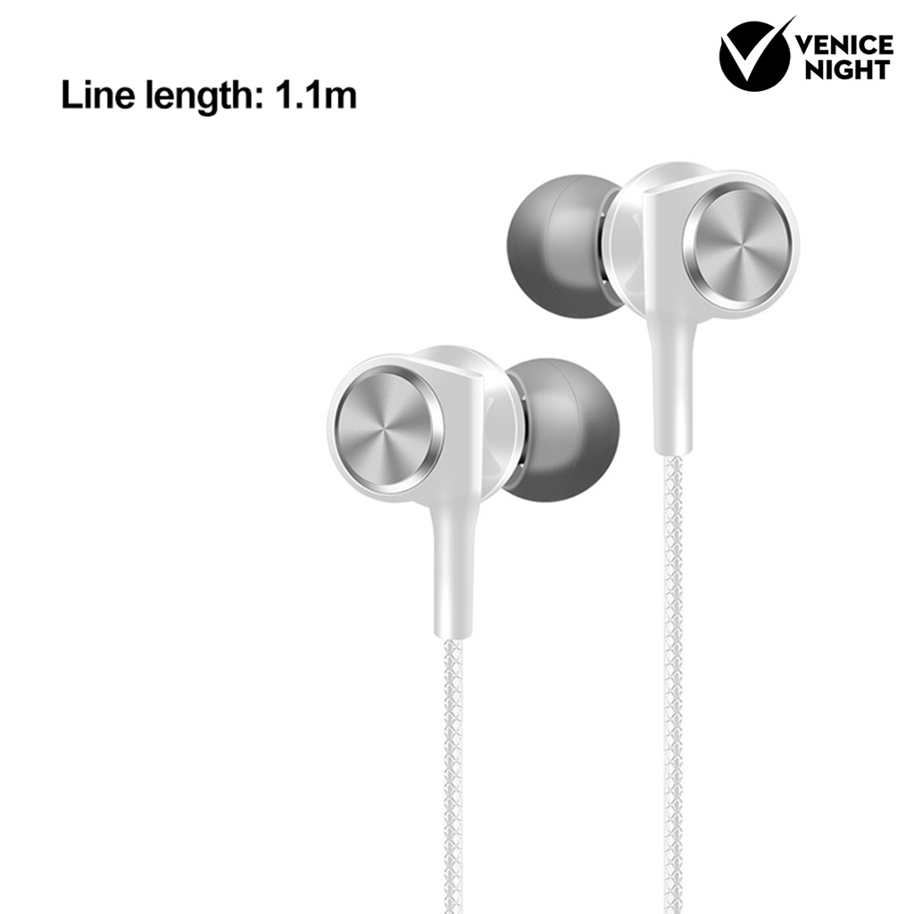 (VNEP) (Berkabel) Hy-1 Headset Earphone Gaming in-ear Bass Stereo Noise Reduction Kabel Jack 3.5mm Dengan Mic Built-in