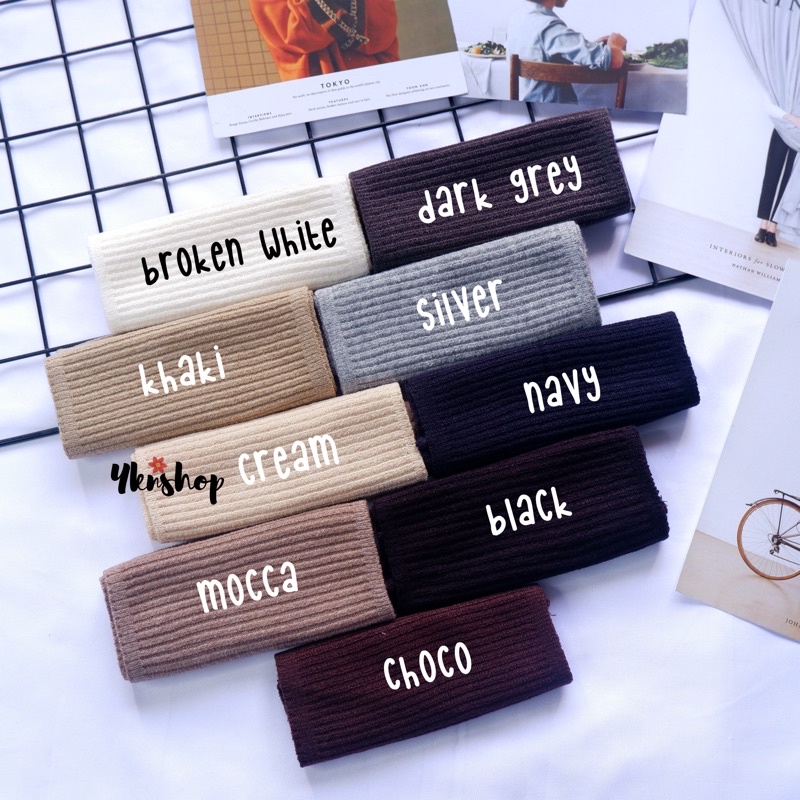 Inner Bandana Rajut Salur Premium