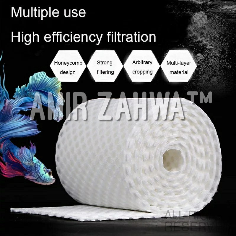 Filter Honeycomb Sarang Lebah Media Filter Aquarium Aquascape Marine