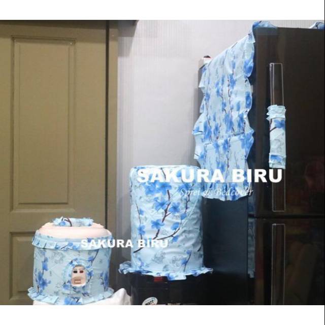 

SET SKM MOTIF SAKURA BIRU
