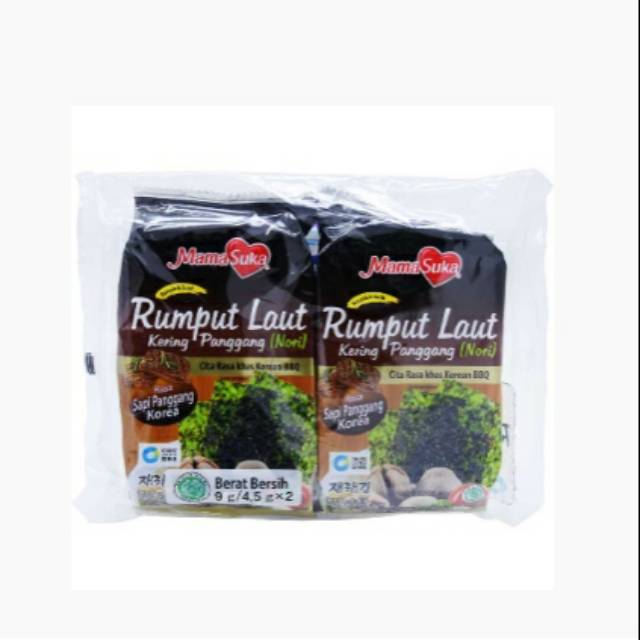 

MamaSuka Rumput Laut Sapi Panggang Korea 2 x 4.5g