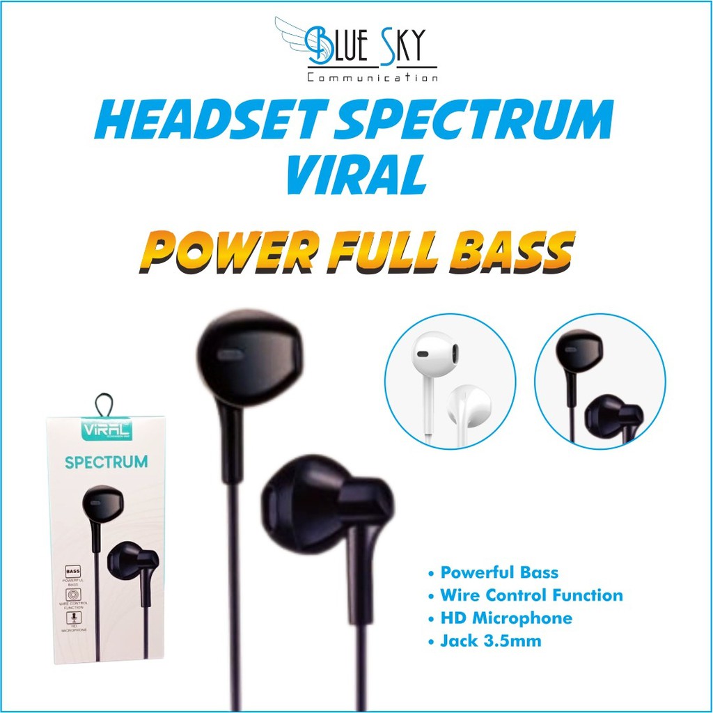 HEADSET EARHONE SPECTRUM VIRAL