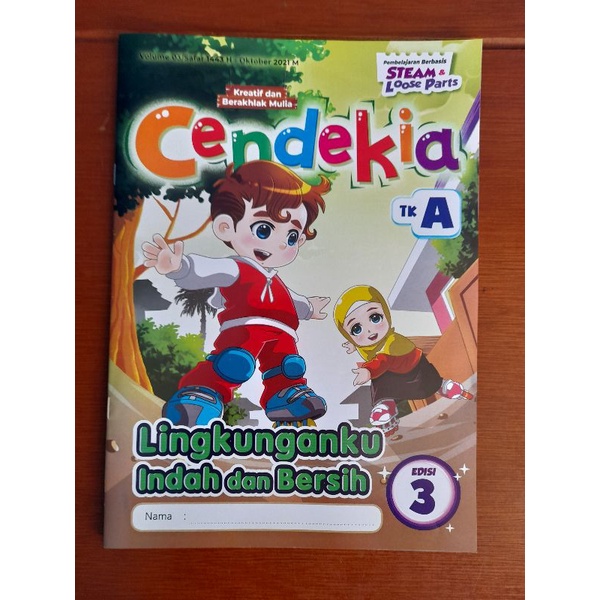 Majalah Bulanan Tk Ra Paud CENDIKIA TK A OKTOBER 2021 Ed 03 (Baru Original & Segel)
