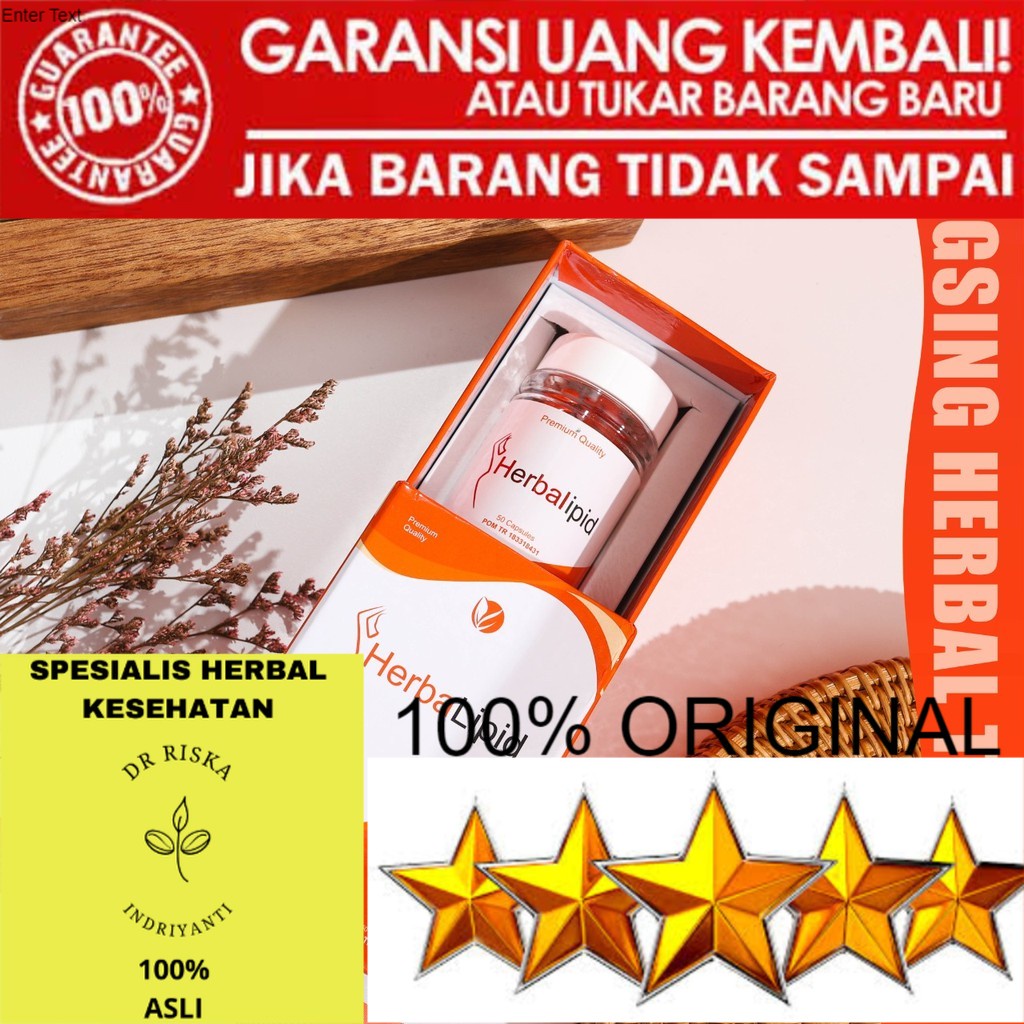100% ASLI PROMO HERBALIPID PELANGSING BPOM