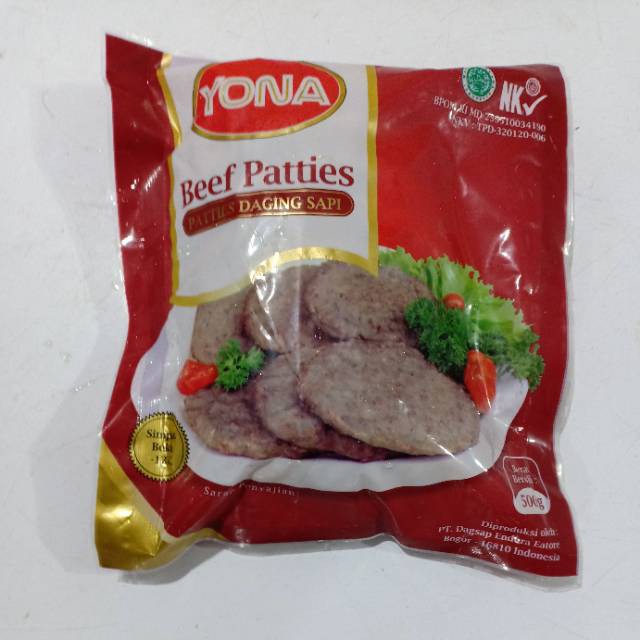 

YONA BEEF PATTIES 500 GR ISI 10