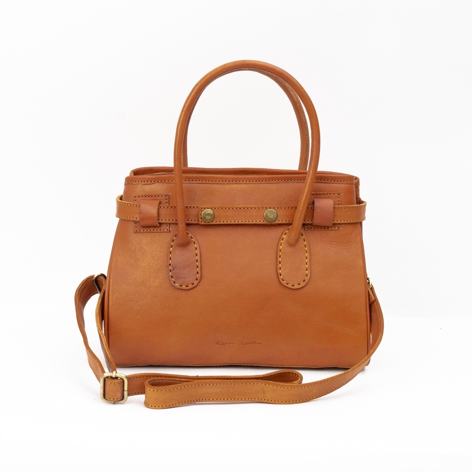 Kenes Leather Tas Selempang Wanita Sling Bag &amp; Hand Bag Kulit Asli ZOLA Nabati - Free Gravir Nama