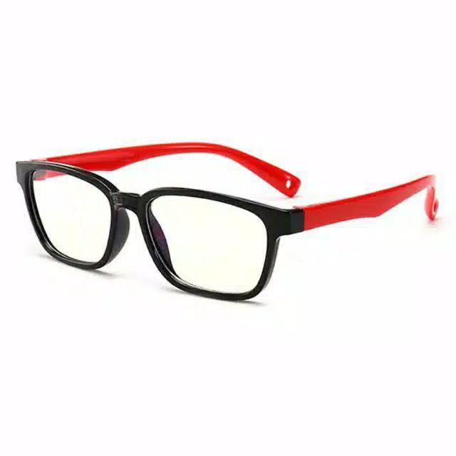 Kacamata Anak Anti Radiasi HP Komputer Laptop Tablet LCD TV Monitor-Hitam-merah (no. 4)