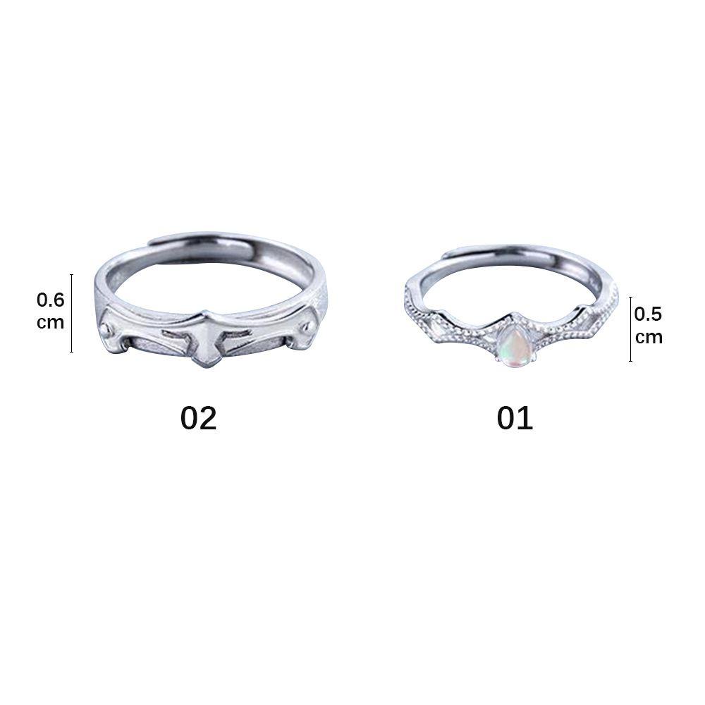 Preva Cincin Pasangan Adjustable Hadiah Pernikahan Perhiasan Fashion